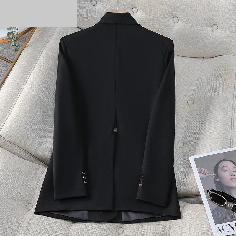 เสื้อเบลเซอร์ผู้หญิงสีน้ำตาลดำ - Women Formal Wear With Black Blazer บทวิจารณ์และราคา