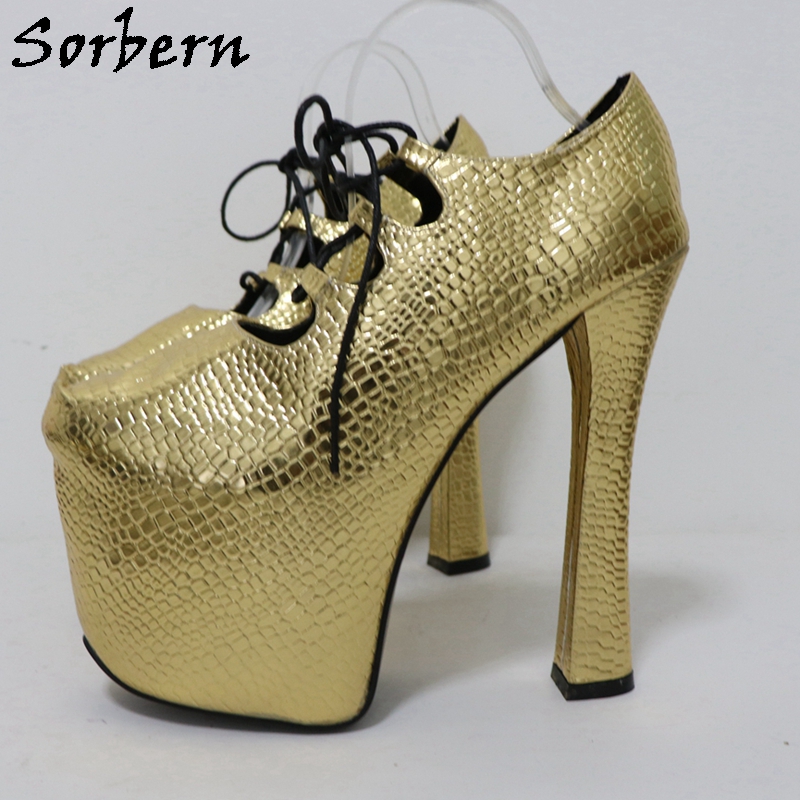 Sorbern จระเข้ทอง 20 ซม.ปั๊ม U - Pump Heel Block บทวิจารณ์และราคา