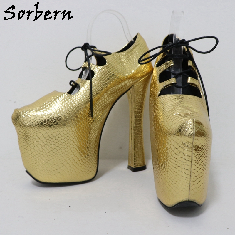 Sorbern จระเข้ทอง 20 ซม.ปั๊ม U - Pump Heel Block บทวิจารณ์และราคา