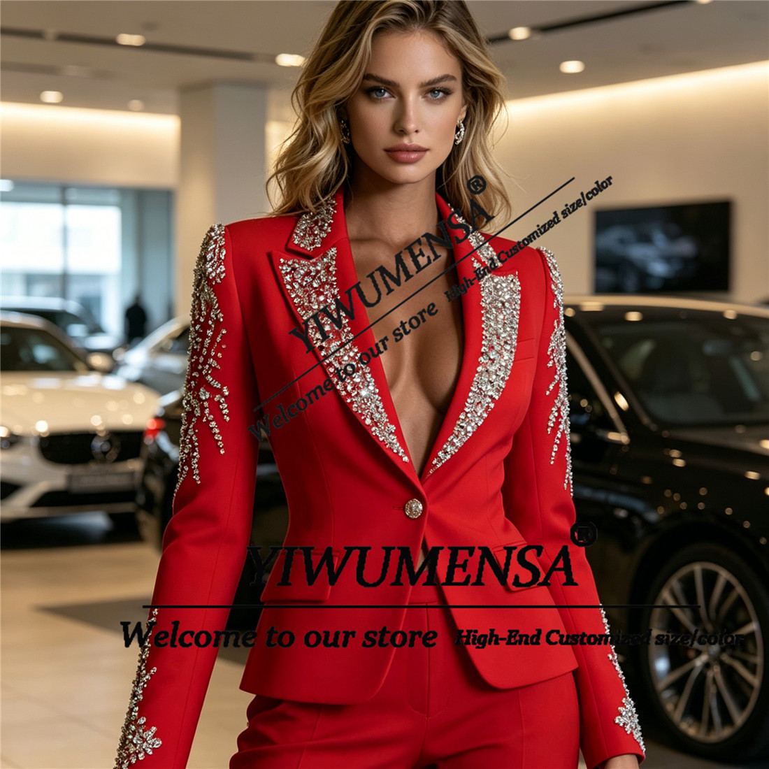 ชุดสูทผู้หญิงหรูหรา 2 ชิ้น ประ - Women'S Formal Wear Suits บทวิจารณ์และราคา