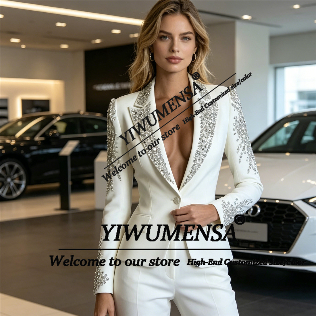 ชุดสูทผู้หญิงหรูหรา 2 ชิ้น ประ - Women'S Formal Wear Suits บทวิจารณ์และราคา