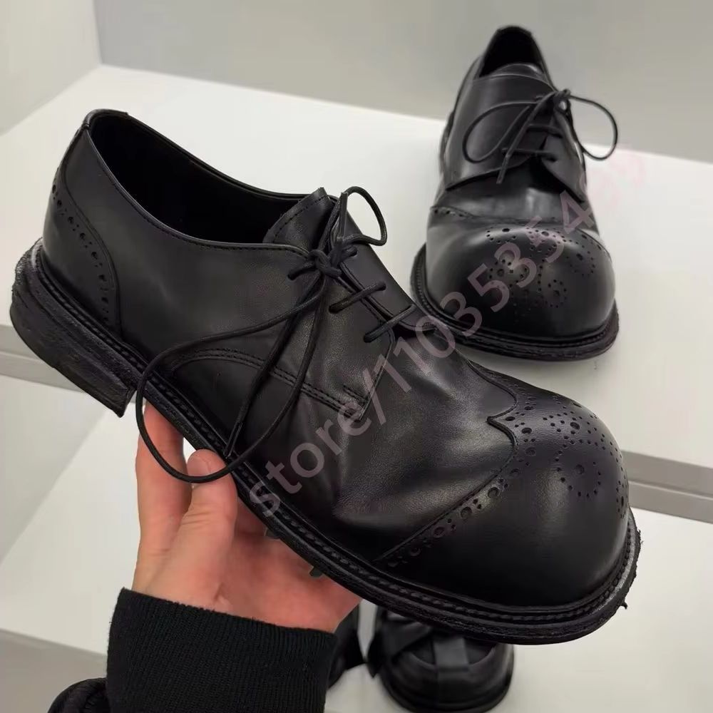 รองเท้าเดอร์บี้หนังสีดำสไตล์วิ - Formal Women Daily Wear Shoes บทวิจารณ์และราคา