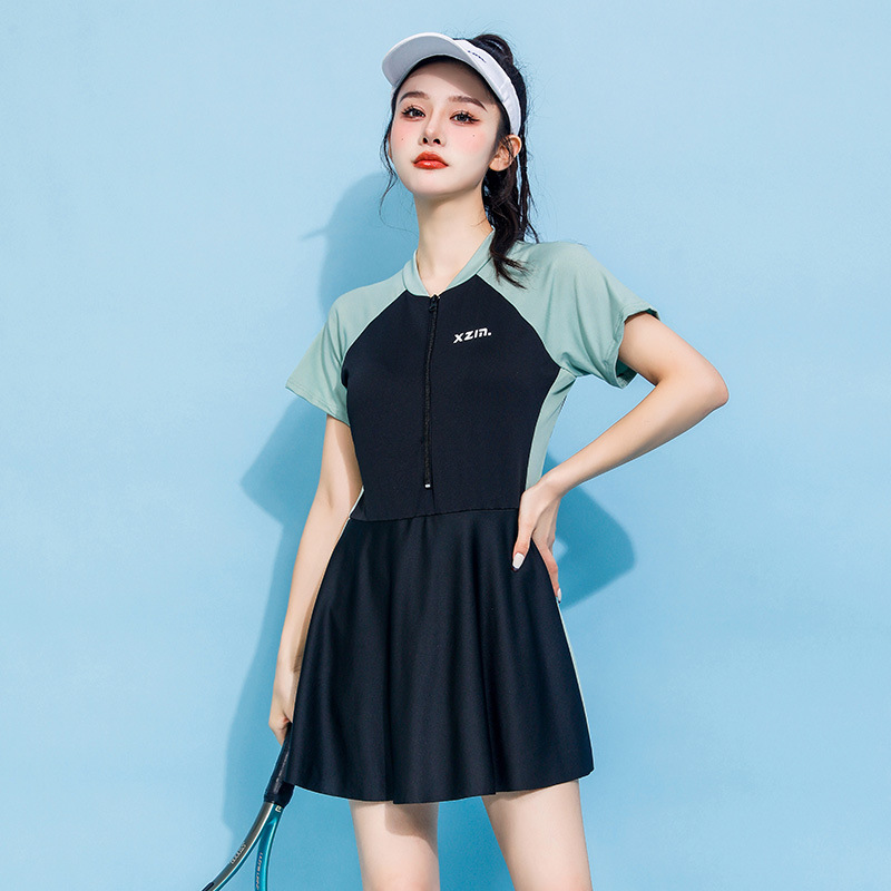 ชุดว่ายน้ำวันพีซแขนยาวสำหรับผู - Young Women'S Formal Wear บทวิจารณ์และราคา