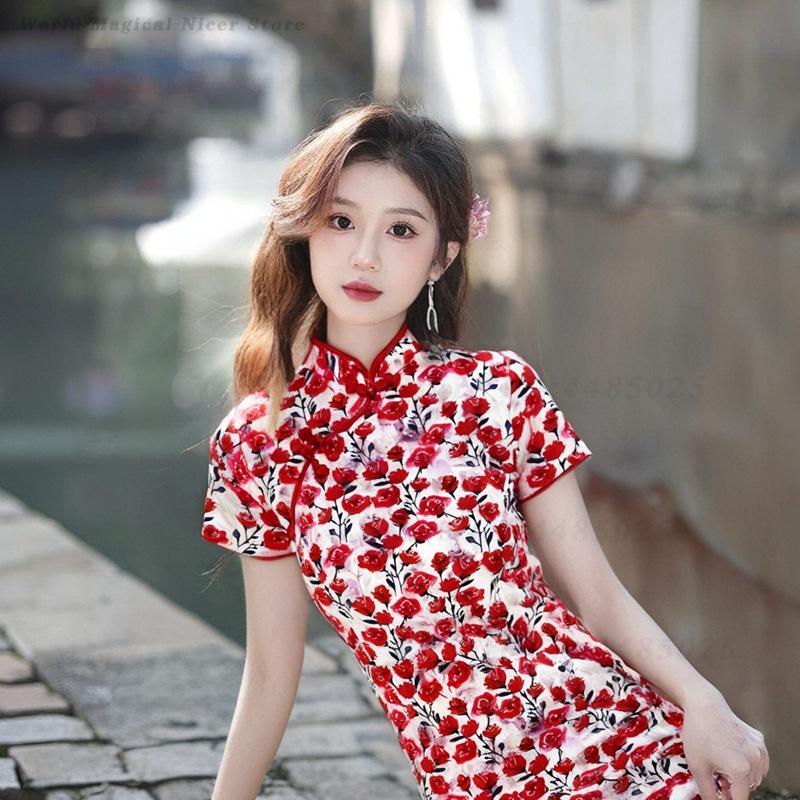ชุดกี่เพ้าสไตล์จีนโบราณสีแดงแบ - Young Women'S Formal Wear บทวิจารณ์และราคา