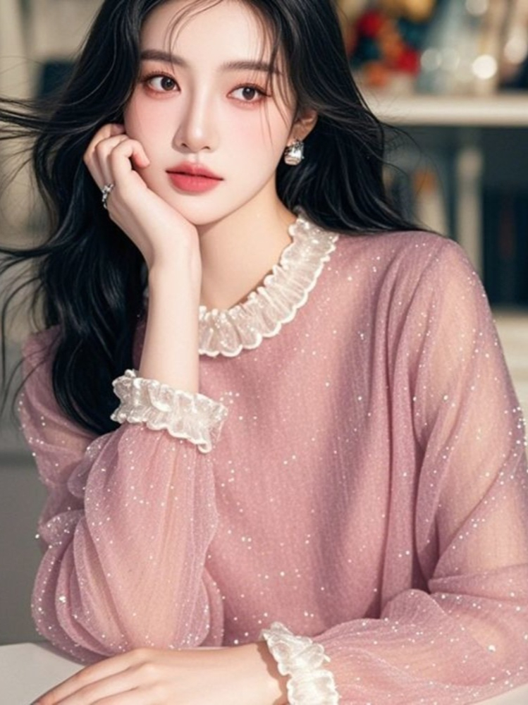 เสื้อเบลาส์สไตล์ฝรั่งเศส แต่งร - Women'S Formal Wear Blouse บทวิจารณ์และราคา