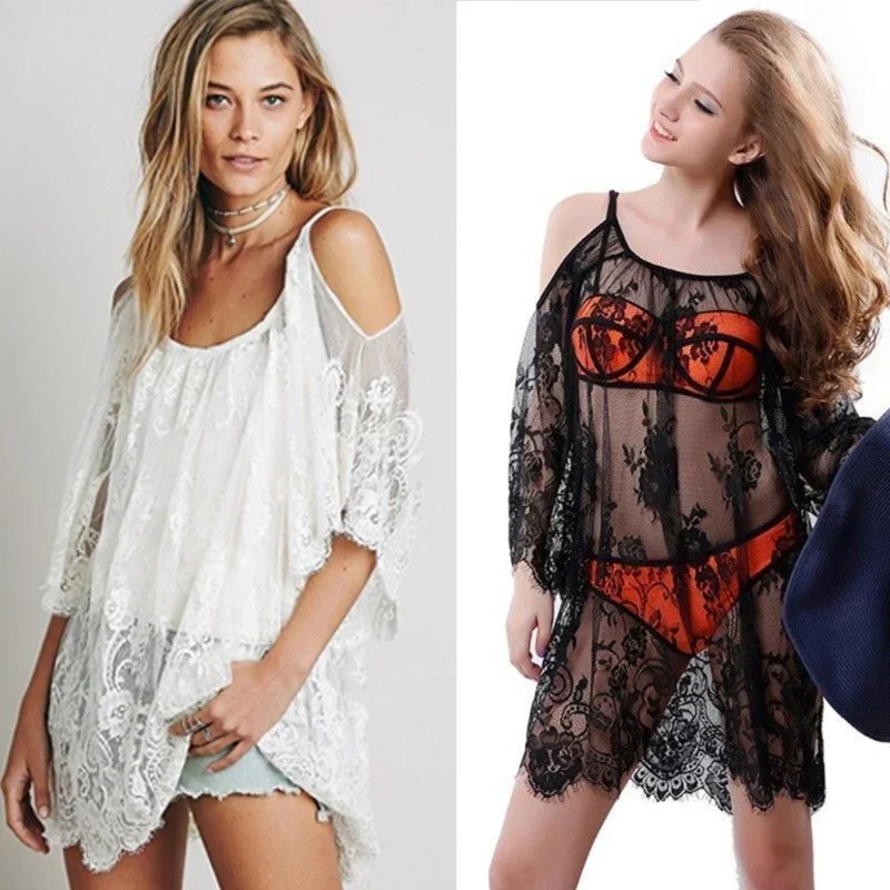 ชุดคลุมชายหาดลูกไม้โครเชต์เซ็ก - Young Women'S Formal Wear บทวิจารณ์และราคา