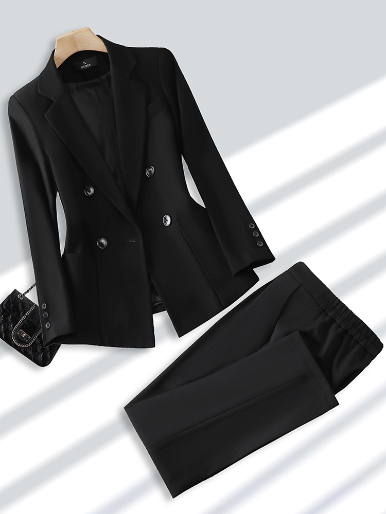 ชุดสูททำงานแฟชั่นสำหรับผู้หญิง - Women Formal Wear With Black Blazer บทวิจารณ์และราคา