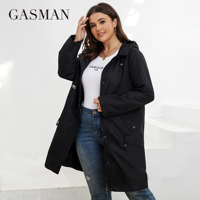 GASMAN ฤดูใบไม้ร่วงเสื้อฝน Plu - Trench Coat Formal บทวิจารณ์และราคา