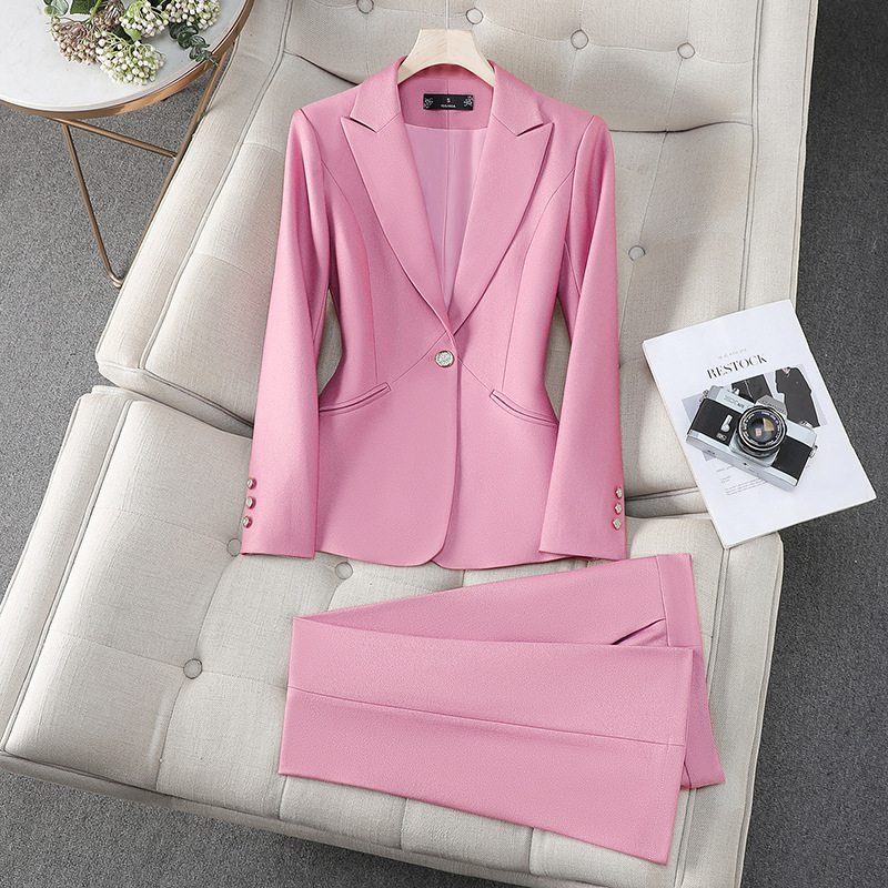 ชุดสูททำงานผู้หญิงแบบ 2 ชิ้น ส - Women Formal Wear With Black Blazer บทวิจารณ์และราคา
