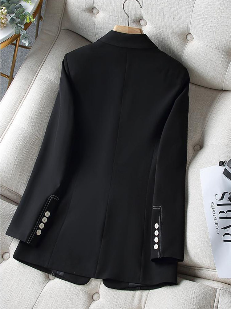 เสื้อเบลเซอร์แฟชั่นใหม่สำหรับผ - Women Formal Wear With Black Blazer บทวิจารณ์และราคา