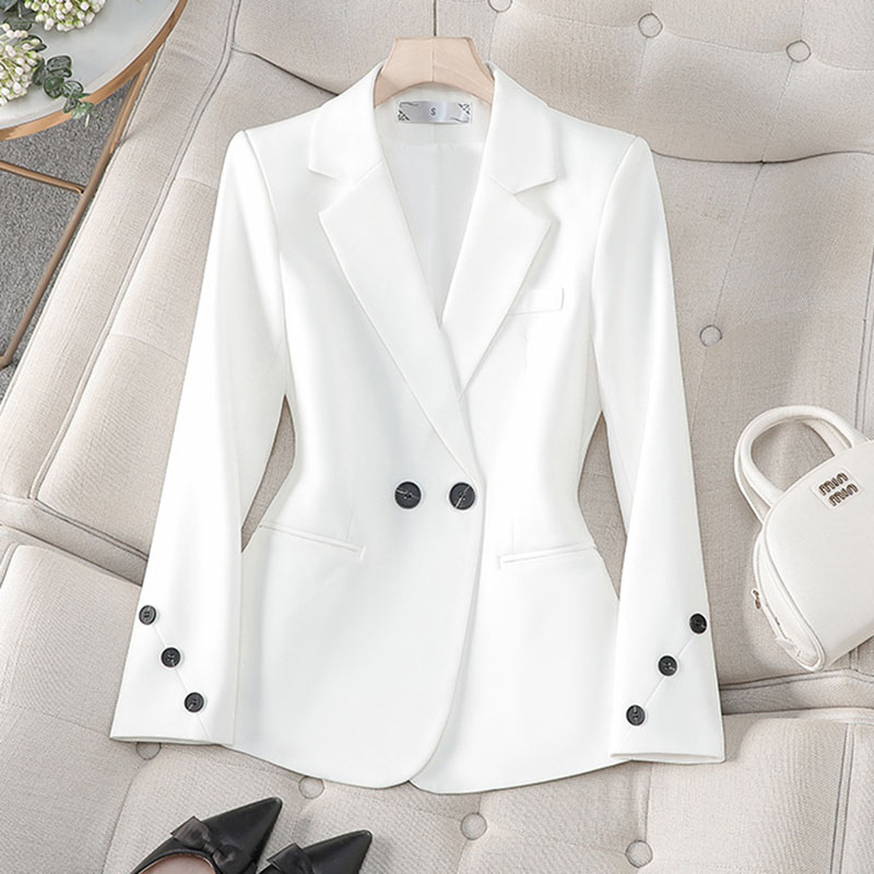 2025 ฤดูใบไม้ผลิใหม่ฤดูใบไม้ร่ - Women Formal Wear With Black Blazer บทวิจารณ์และราคา