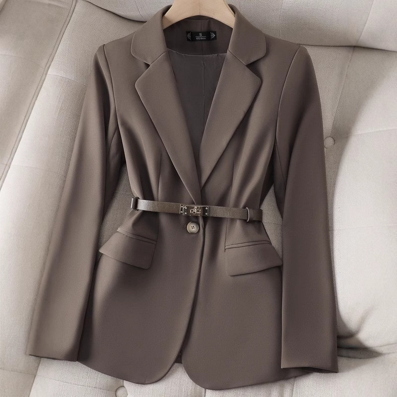 เสื้อเบลเซอร์ผู้หญิง แขนยาว กร - Women Formal Wear With Black Blazer บทวิจารณ์และราคา