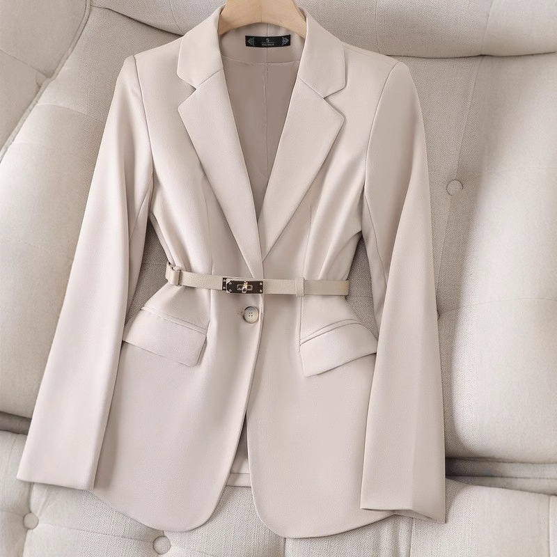 เสื้อเบลเซอร์ผู้หญิง แขนยาว กร - Women Formal Wear With Black Blazer บทวิจารณ์และราคา