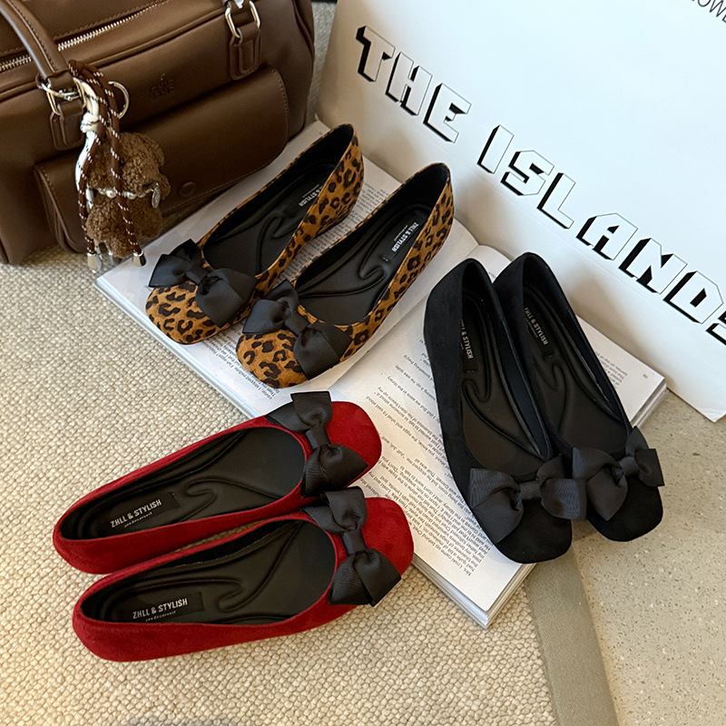 รองเท้าบัลเล่ต์หนังกลับหลากสีส - Formal Women Daily Wear Shoes บทวิจารณ์และราคา