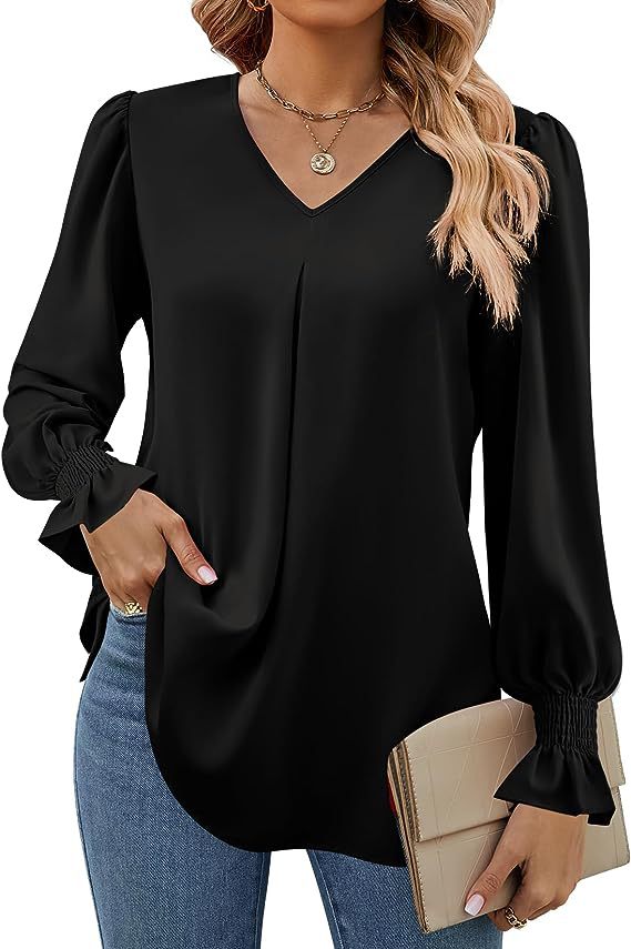 เสื้อแขนยาวผู้หญิงฤดูใบไม้ผลิส - Women'S Formal Wear Blouse บทวิจารณ์และราคา