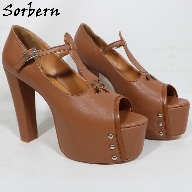 รองเท้าส้นสูงแบบเปิดนิ้วเท้าปร - Pump Heel Block บทวิจารณ์และราคา