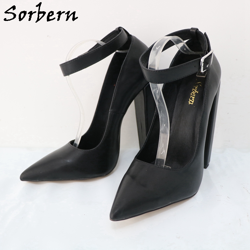 Sorbern รองเท้าผู้หญิงขนาดใหญ่ - Pump Heel Block บทวิจารณ์และราคา