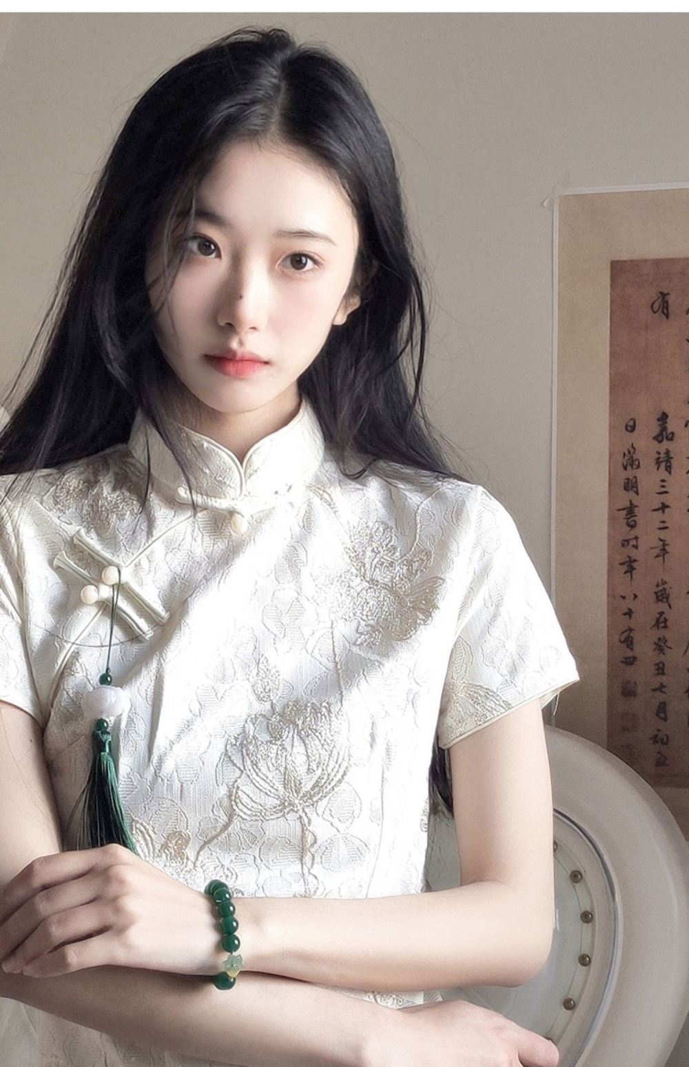 ชุดกี่เพ้าสีขาวสไตล์จีนโบราณสำ - Young Women'S Formal Wear บทวิจารณ์และราคา