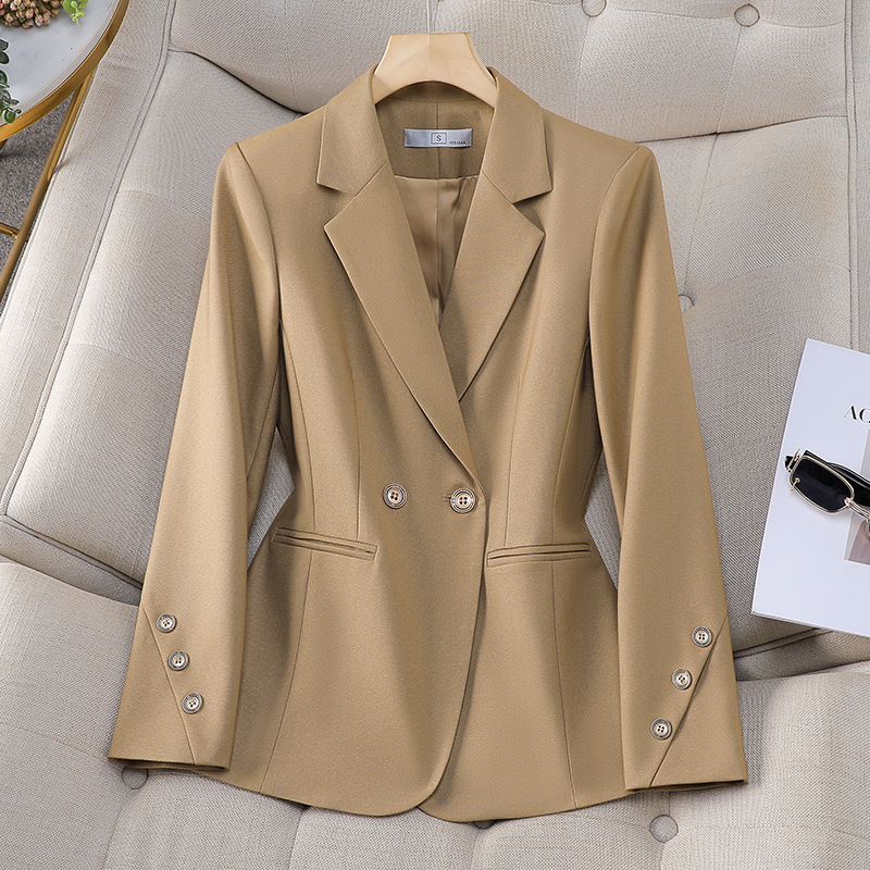 เสื้อเบลเซอร์ผู้หญิงแบบกระดุมส - Women Formal Wear With Black Blazer บทวิจารณ์และราคา