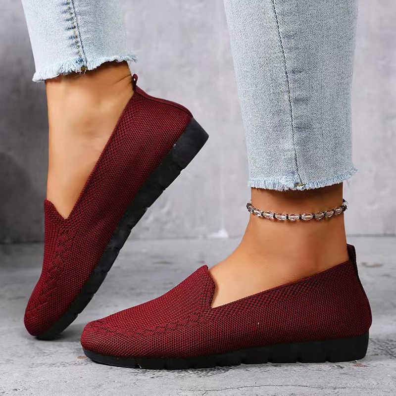 รองเท้าโลฟเฟอร์ถักสำหรับผู้หญิ - Formal Women Daily Wear Shoes บทวิจารณ์และราคา