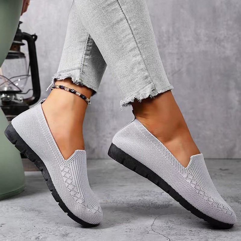 รองเท้าโลฟเฟอร์ถักสำหรับผู้หญิ - Formal Women Daily Wear Shoes บทวิจารณ์และราคา
