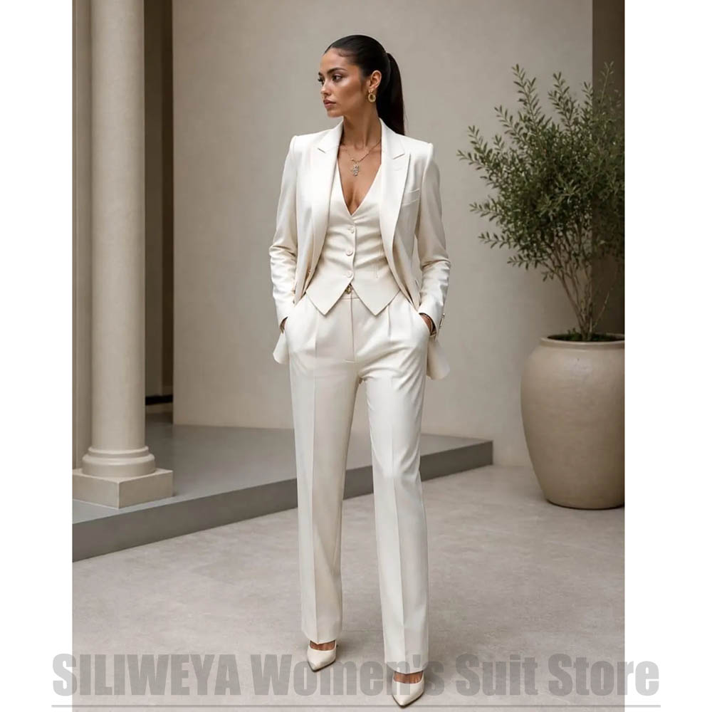 ชุดสูทผู้หญิง 3 ชิ้น เสื้อเบลเ - Women'S Office Formal Wear For Ladies บทวิจารณ์และราคา