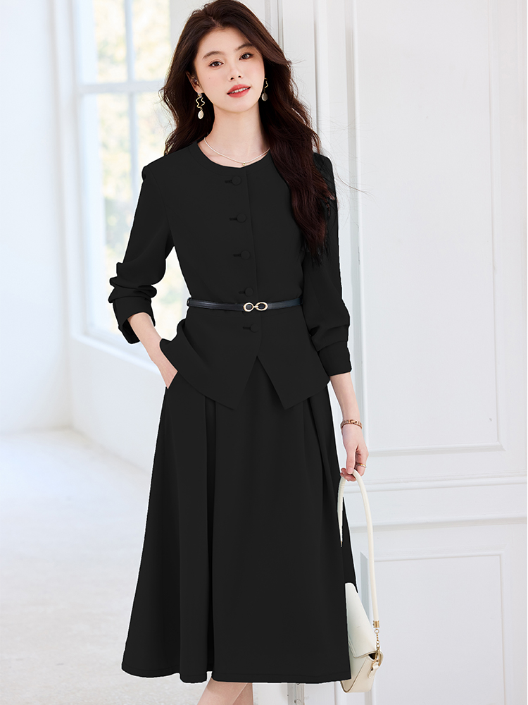 ชุดสูทกระโปรงสตรีแฟชั่นไฮสตรีท - Women Formal Wear With Black Blazer บทวิจารณ์และราคา