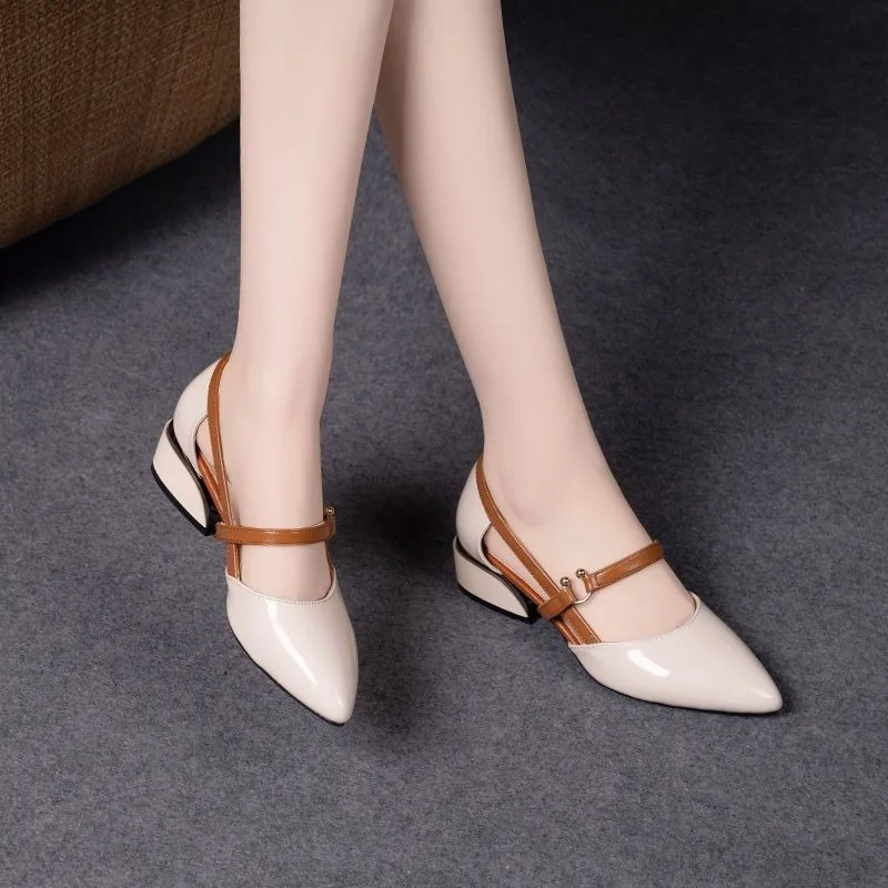รองเท้าส้นเตี้ยแบบสวมเปิดส้นสำ - Pump Heel Block บทวิจารณ์และราคา