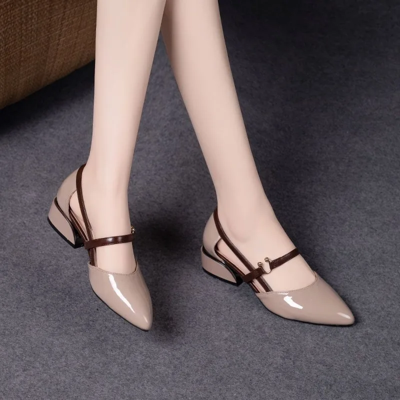 รองเท้าส้นเตี้ยแบบสวมเปิดส้นสำ - Pump Heel Block บทวิจารณ์และราคา